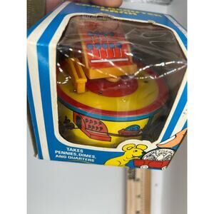 Vintage Wind Up Cash Register Bank Toy Retro Coin Bank Collectible Gift